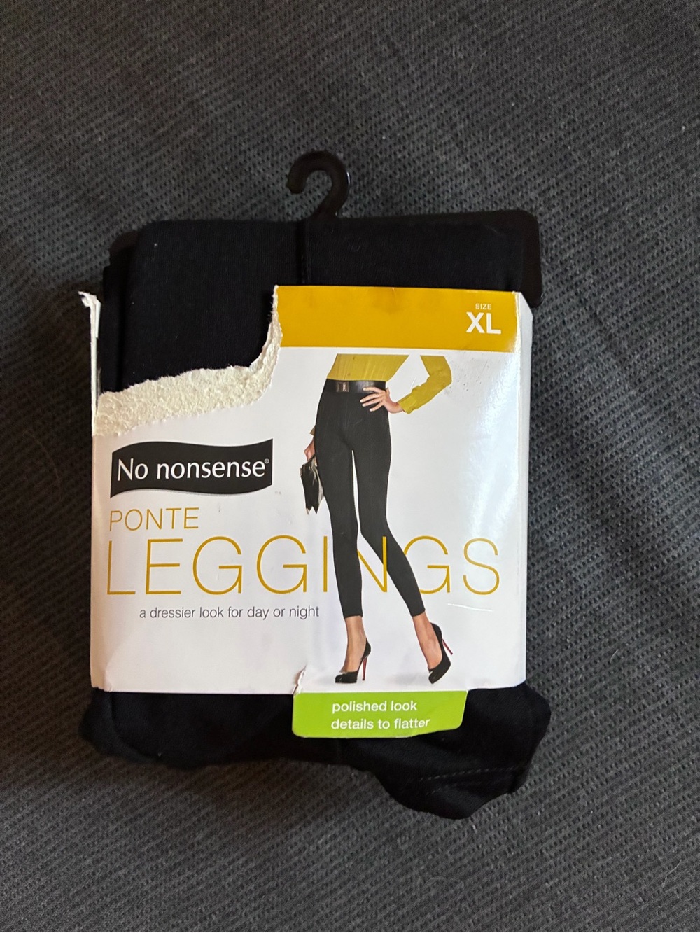 Black Ponte Leggings - XL